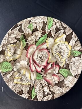 Vintage Myott Son & Co Bermuda England 9” Floral Dinner Plate Set Of 3